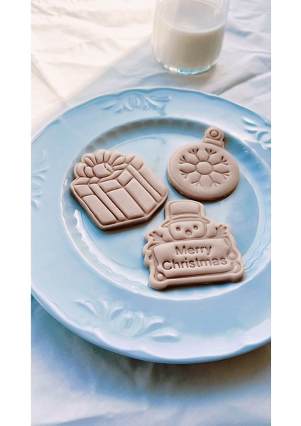 Yılbaşı Temalı 3 Parça Kurabiye Kalıbı Seti