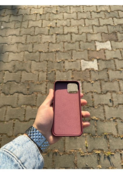 Apple iPhone 12/12 Pro Bordo Lansman Uyumlu Içi Kadife Silikon Kılıf fırsatları