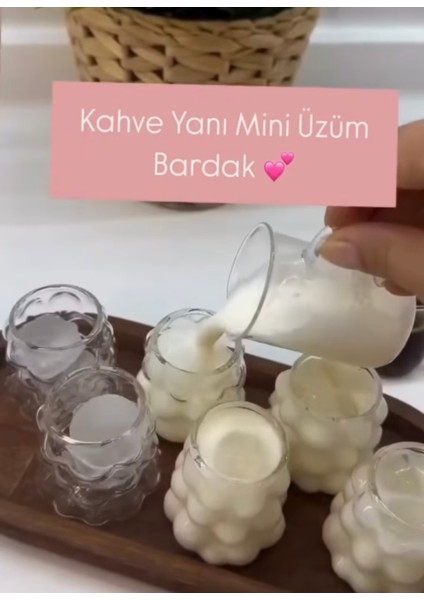 Mini Üzüm Bardak Cam 1 Adet