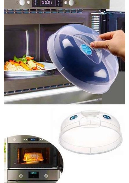 Plastik Fırın Koruma Kapağı Mikrodalga Fırın Sıçrama Kirlenme Önleyici