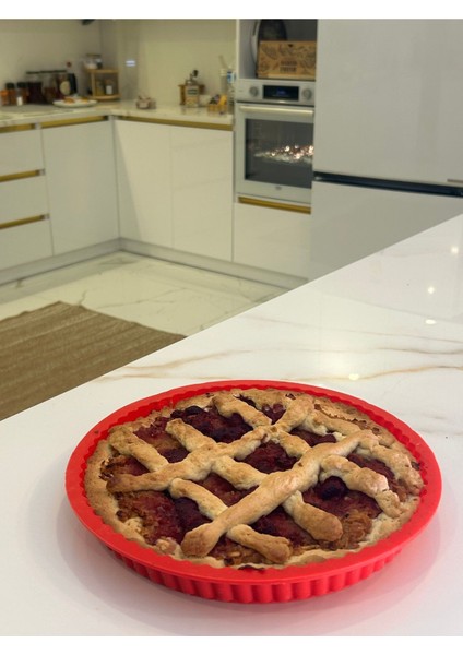 Büyük Tart & Turta Kalıbı-28 cm-Silikon