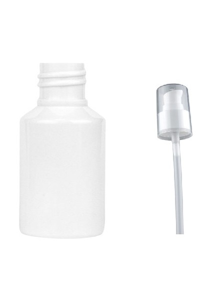 60 ml Beyaz Plastik Şişe Sıvı Sabun Pompalı, 12 Adet, Duş Jeli Şişesi, Kozmetik Şişe