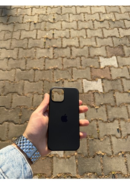 Apple iPhone 12/12 Pro Siyah Lansman Uyumlu Içi Kadife Silikon Kılıf modelleri