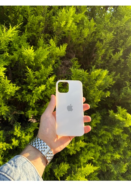 Apple iPhone 12/12 Pro Beyaz Lansman Uyumlu Içi Kadife Silikon Kılıf