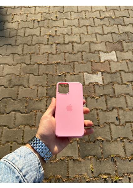 Apple iPhone 12/12 Pro Pembe Lansman Uyumlu Içi Kadife Silikon Kılıf modelleri