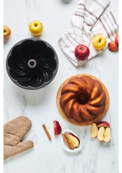 Nevera Degradeli Döküm Kek Kalıbı Rose Gold 26 cm