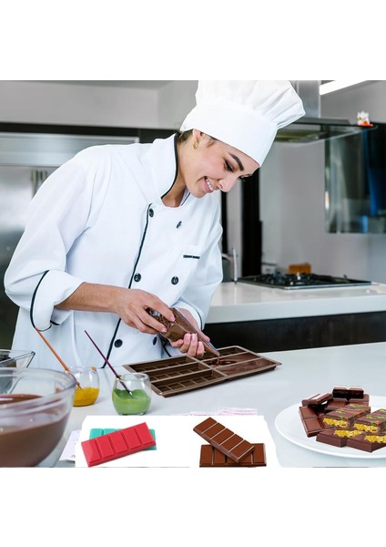 6 Göz Dikdörtgen Şekilli Dubai Çikolatası Kalıbı Silikon Kalıp Ölçüler Için Açıklamaya Bakın1 Ade indirimleri