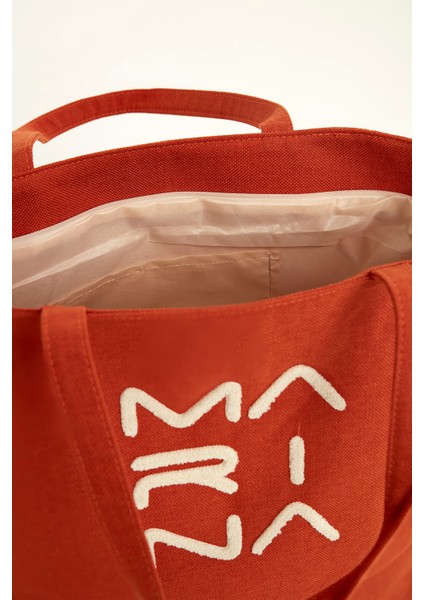 Astarlı Turuncu Plaj Çantası Geniş Hacimli CA2501-5 fırsatları