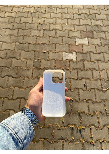Apple iPhone 15 Pro Beyaz Lansman Uyumlu Içi Kadife Silikon Kılıf fırsatları