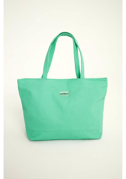 Yeşil Fermuarlı Plaj Çantası CA2502-4 modelleri