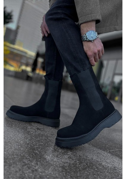 Srt Alaska Süet Erkek Bot Sıyah modelleri