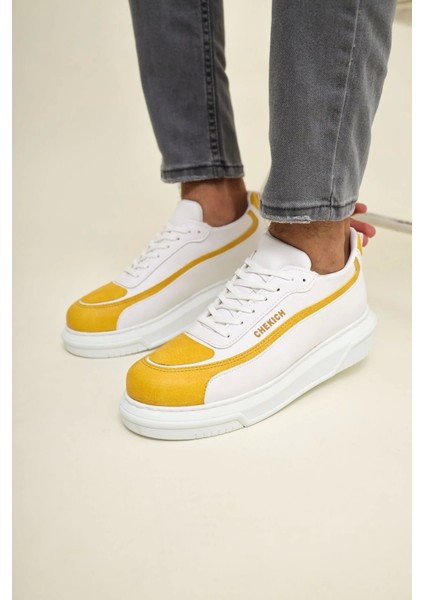 Signature Line Up Erkek Ayakkabı Sarı Beyaz modelleri