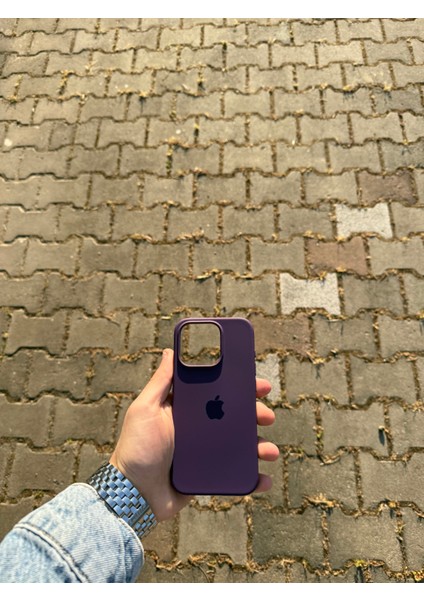 Apple iPhone 15 Pro Mor Lansman Uyumlu Içi Kadife Silikon Kılıf modelleri