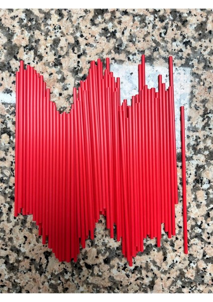 Kırmızı Cakepops Lolipop Çubuğu 15 cm 100 Adet