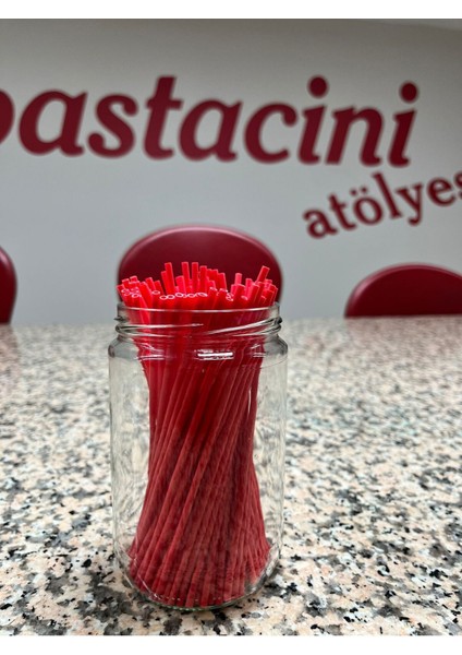Kırmızı Cakepops Lolipop Çubuğu 15 cm 100 Adet modelleri