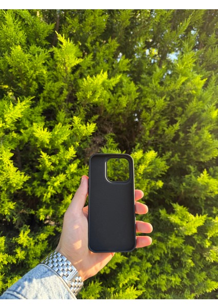 Apple iPhone 15 Pro Siyah Lansman Uyumlu Içi Kadife Silikon Kılıf fiyatları
