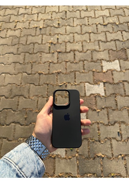 Apple iPhone 15 Pro Siyah Lansman Uyumlu Içi Kadife Silikon Kılıf modelleri