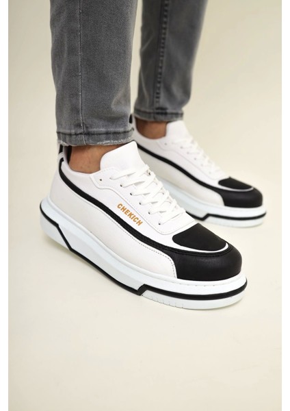Signature Line Up Erkek Ayakkabı Sıyah Beyaz fırsatları