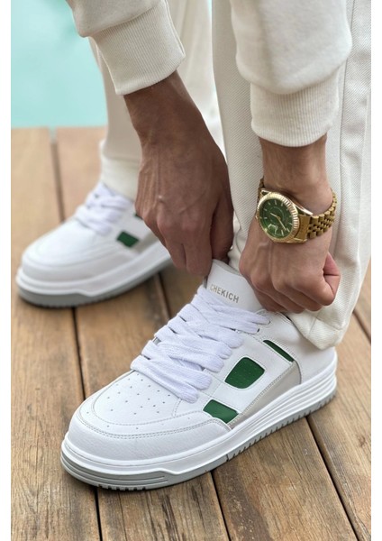 Avax Erkek Spor Ayakkabı Beyaz Yesıl