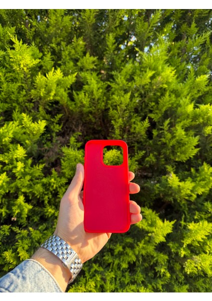 Apple iPhone 15 Pro Kırmızı Lansman Uyumlu Içi Kadife Silikon Kılıf fiyatları