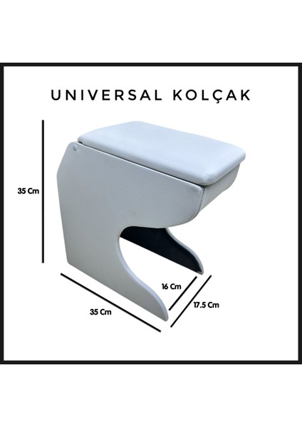 Universal Ahşap Kolçak Gri (K16)