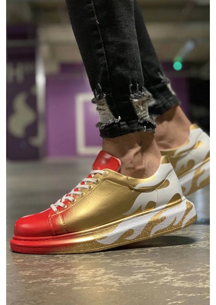 Pittura Erkek Ayakkabı 413 Alv Kırmızı Altın fırsatları