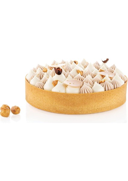 Narkalıp Yuvarlak Delikli Tart Kalıbı Çap 18 cm Derinlik 2 cm
