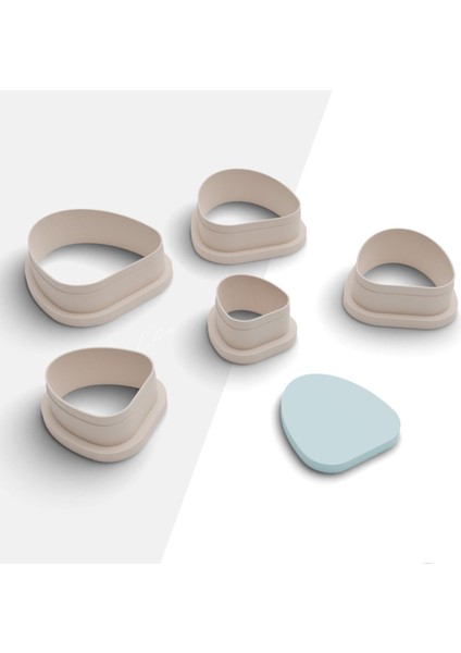 Kabarık Yay Şekilli Polimer Kil Kesme Kalıbı, Küpe Kalıp, Clay Cutter, 5 Boy, No:988 fiyatları