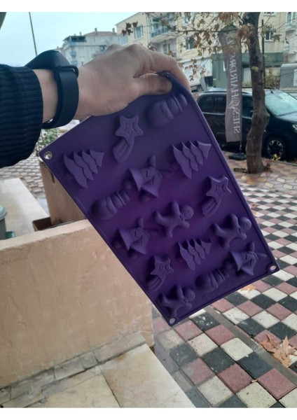 Yılbaşı Temalı Silikon Kurabiye Kek Ve Çikolata Kalıbı fırsatları