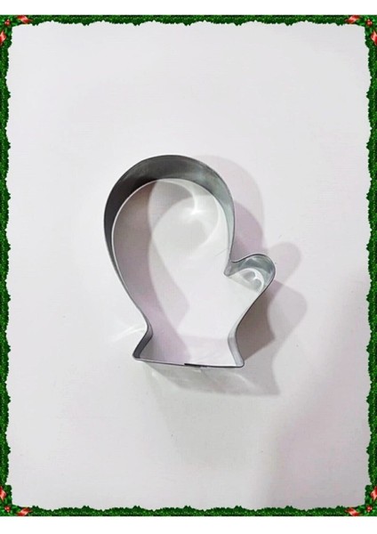 Yılbaşı Eldiven Figürlü Kurabiye Kalıbı Metal Kopat