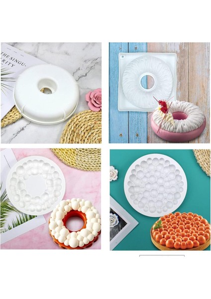 Silikon Yuvarlak Desenli Kek Pasta Kalıbı fırsatları