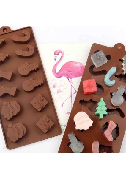 12 Göz Yılbaşı Temalı Silikon Buz Şeker Kek Kurabiye Jöle Çikolata Vb. Kalıbı 20,8 cm X 9,8 cm fırsatları
