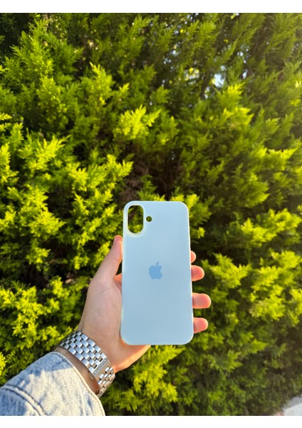 Apple iPhone 16 Plus Bebek Mavisi Lansman Uyumlu Içi Kadife Silikon Kılıf