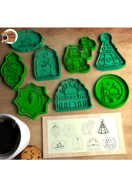 Kurabiye, Polimer Kil, Oyun Hamuru Damga Ve Kalıp Seti Dini, Ramazan Konsept #03