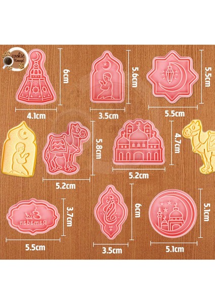 Kurabiye, Polimer Kil, Oyun Hamuru Damga Ve Kalıp Seti Dini, Ramazan Konsept #03 modelleri