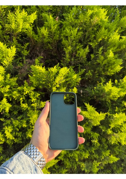 Apple iPhone 13/14 Kamuflaj Yeşili Lansman Uyumlu Içi Kadife Silikon Kılıf fiyatları