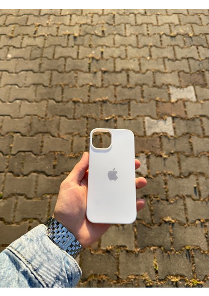Apple iPhone 13/14 Beyaz Lansman Uyumlu Içi Kadife Silikon Kılıf modelleri