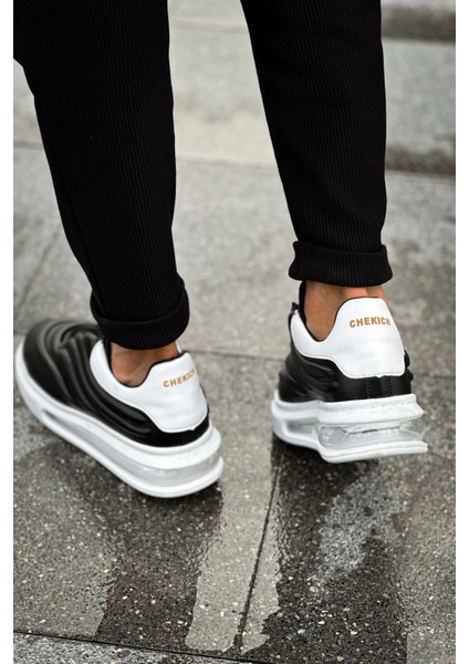 Sollıevo Erkek Ayakkabı Sıyah Beyaz modelleri