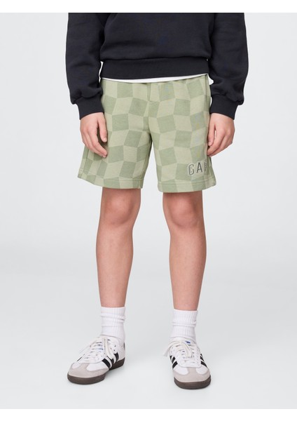 Erkek Çocuk Yeşil Gap Logo Pull-On Şort