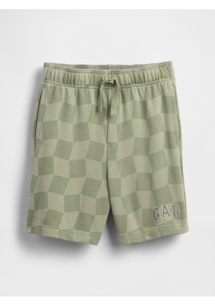 Erkek Çocuk Yeşil Gap Logo Pull-On Şort