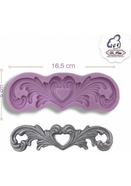 Silikon Kalıp Kalpli Dekor