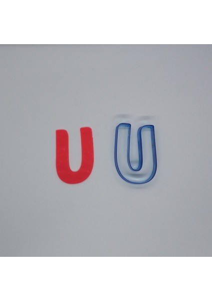 U Harfi Polikarbon Kopat Kurabiye Kalıbı