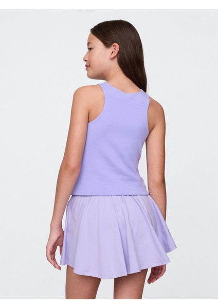 Kız Çocuk Lila Crop Atlet modelleri