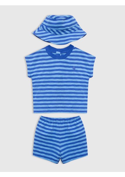 Bebek Mavi 3'lü Brannan Bear Outfit Set