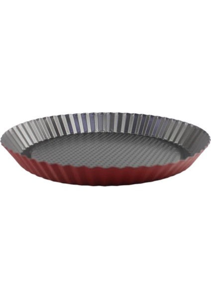 Turta Tart Kalıbı Kırmızı 28 cm