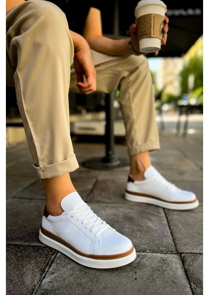 Santoni Spor Erkek Ayakkabı Beyaz Taba fiyatları