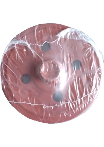 19 cm Sırlı Toprak Sarma Kapağı Taşı Delikli