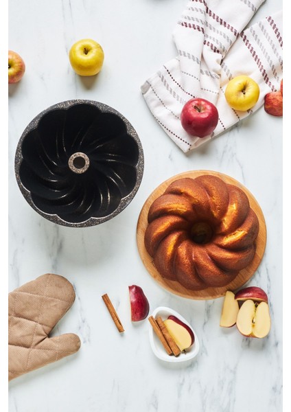 Nevera Degradeli Döküm Kek Kalıbı Gold 26 cm modelleri