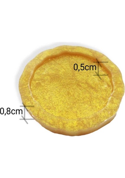 Yuvarlak Magnet - Dalga Kenar - Premium Seri Silikon Kalıp Epoksi Reçine Döküm Çalışmaları 6,5 cm fiyatları