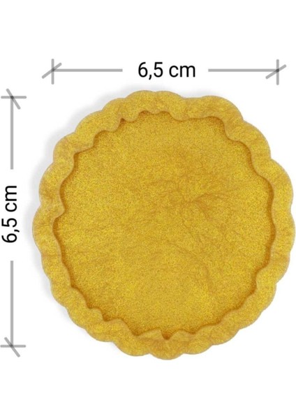 Yuvarlak Magnet - Kıvrık Kenar - Premium Seri Silikon Kalıp Epoksi Reçine Döküm Çalışmaları 6,5 cm
